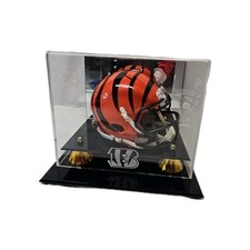 Cincinnati Bengals Golden Classic Mini Helmet Dsplay Case Mirror Back #760677340