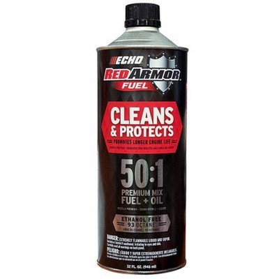 Genuine OEM Echo Red Armor 50:1 Pre-Mixed Ethanol Free Fuel 32 Oz.