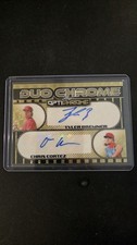 2025 LEAF OPTICHROME TYLER BREMNER / CHRIS CORTEZ  Gold Vinyl Super AUTO 1/1