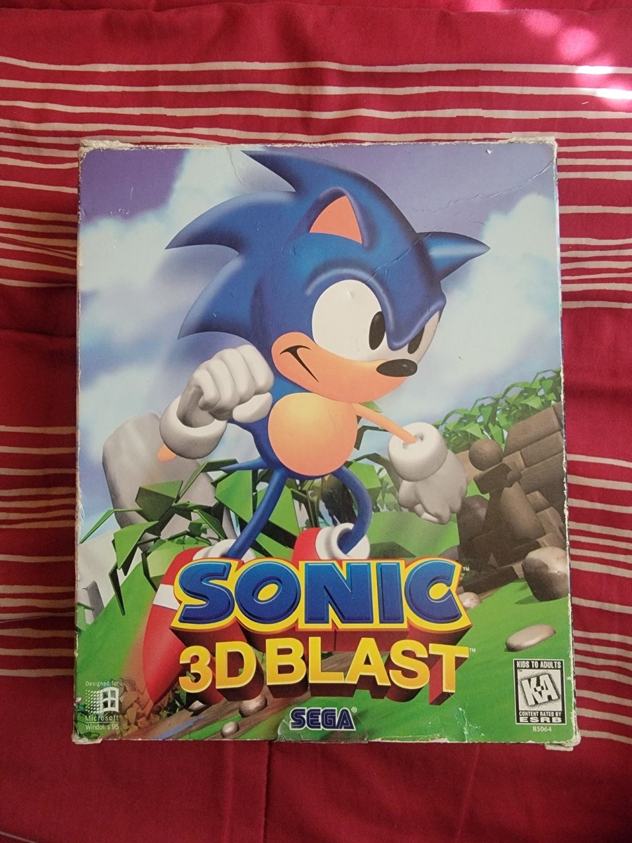 NEW Sonic 3D Blast - SEGA PC BIG BOX COMPUTER VIDEO GAME - Windows