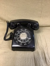 Vintage 1966 Bell System Western Electric Black Rotary Phone 500, Not Tested