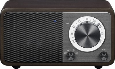 Sangean WR-7DK AM/FM Component Tuner Bluetooth USB Wood Cabinet Dark Cherry