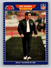 1989 Pro Set #194 Mike Shanahan HC Los Angeles Raiders NFL