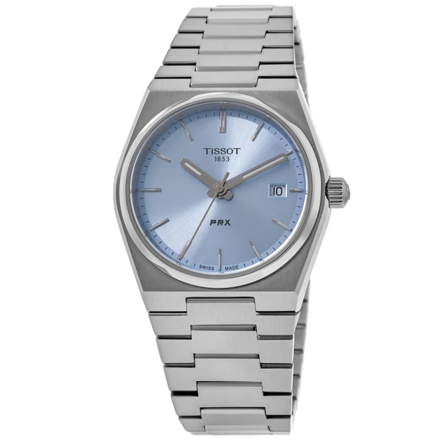 New Tissot PRX Quartz Light Blue Dial Steel Unisex Watch T137