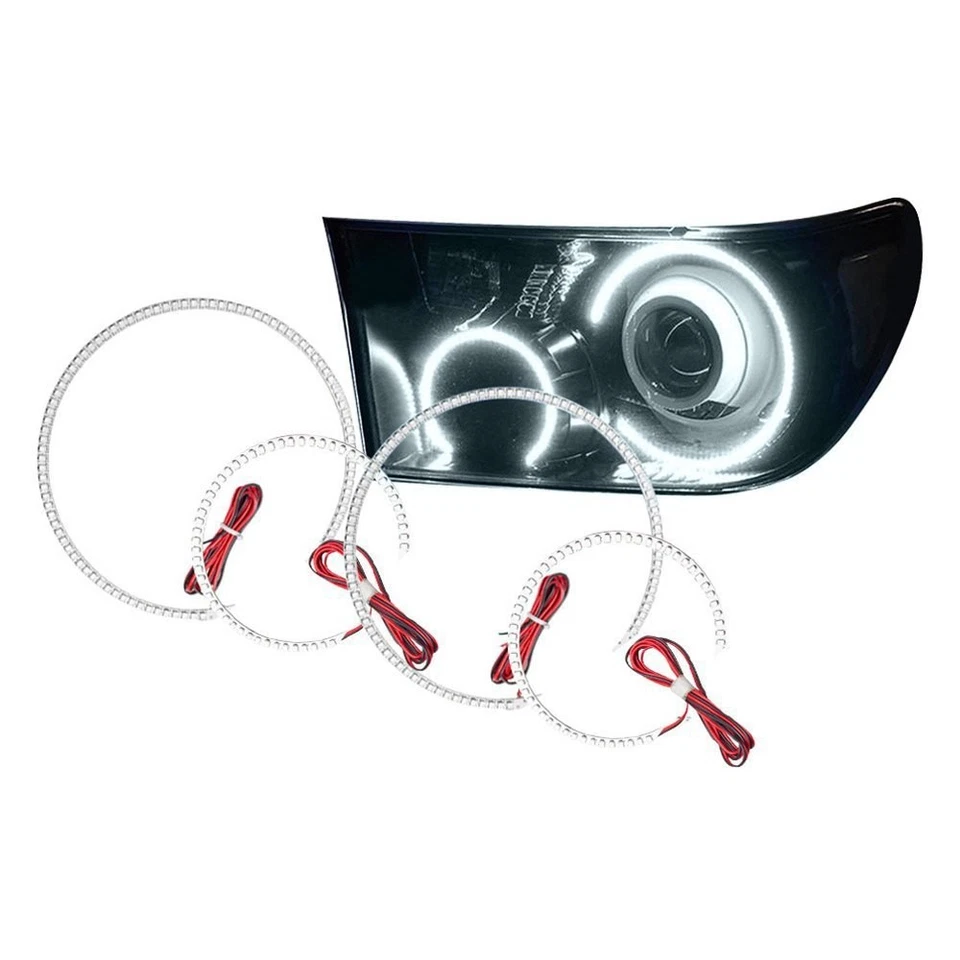 LED Halo Headlights Factory Surface Add On Custom Lights White 2521-001 Foto 2 de 4