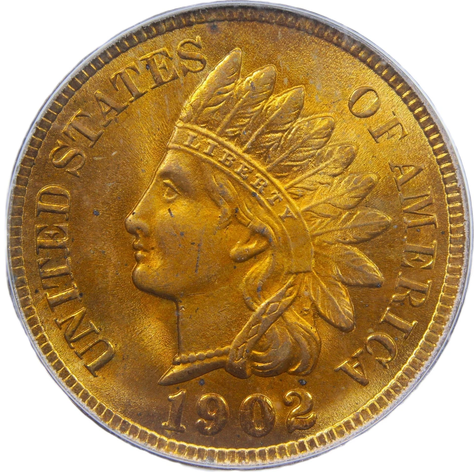 1902 1C PCGS MS65RD - Indian Cent - Desirable in Red - Image 3 of 4