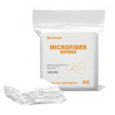 Microfiber Wipes 9"x9" 100 Pcs,Class 100, 180GSM Superfine Lint Free Cloths ...