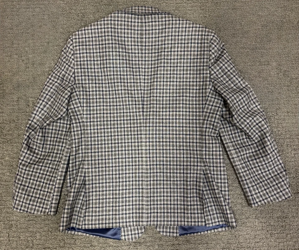 Tommy Hilfiger Blazer Hombre 38S Cuadros Ventana 2 Botones Foto 3 de 4