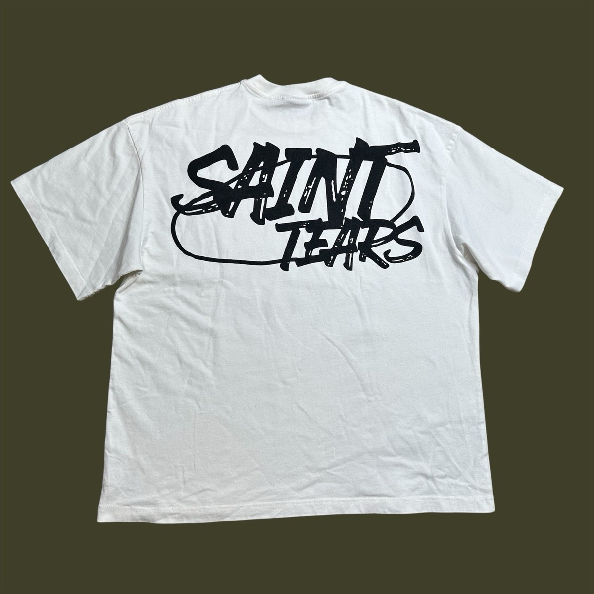 Rare Saint Michael x Saint Tears White Jesus T-Shirt Adult Size XL