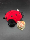 TY Beanie Baby Lucky The Ladybug with 13 Spots Plush Toy 1993 Vintage