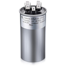 30/5 MFD Uf 370/440V CBB65 Dual Run round Capacitor for AC Motor, HVAC Capacitor