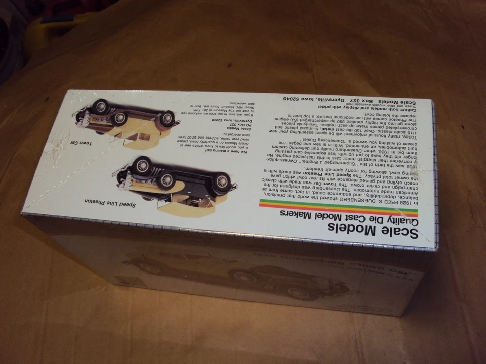 Scale Models 1928 Duesenberg "Town Car" 1/18 Scale Model Kit (4014) Sealed - Image 3 of 4