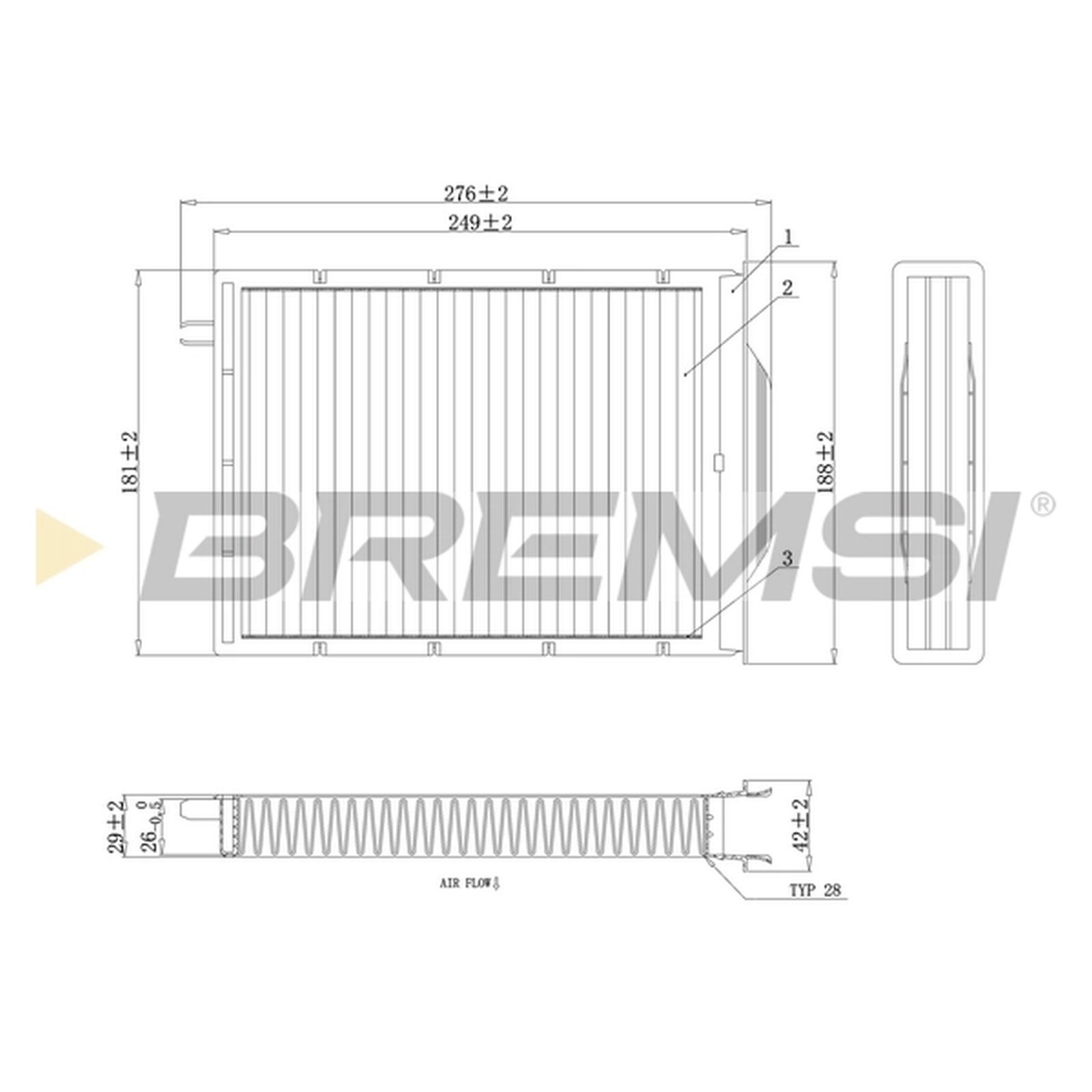 ORIGINAL® Bremsi Filter, Innenraumluft Aktivkohle für Renault MEGANE II Kombi