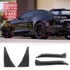 For Camaro SS LT RS 2016-2023 XL Extended Carbon Fiber Front Rear Mud Guard Flap