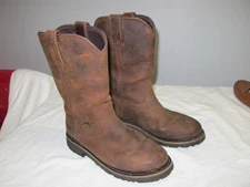 Justin Boots Leather Brown 7.5D SE4960 AW 2203 Waterproof  ASTM F2892-18