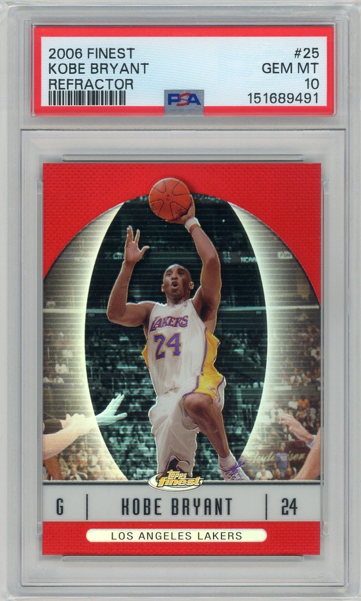 2006 Topps Finest Basketball #24 Kobe Bryant Refractor PSA 10 | eBay
