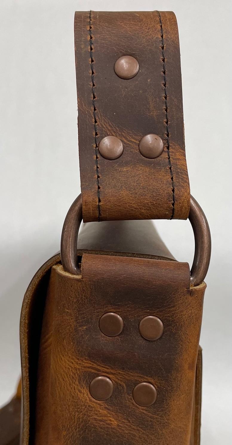 AMERICAN BISON LEATHER MUZZLELOADER  STD. POSSIBLES BAG US MADE FREE SHIPPING