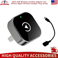 USB Wireless CarPlay Adapter For iPhone Apple Wireless Dongle Plug ＆ Play 2025