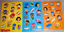 Dc Comics Super Friends Stickers Sheets Lot Of 3 American Greetings Scrapbooking