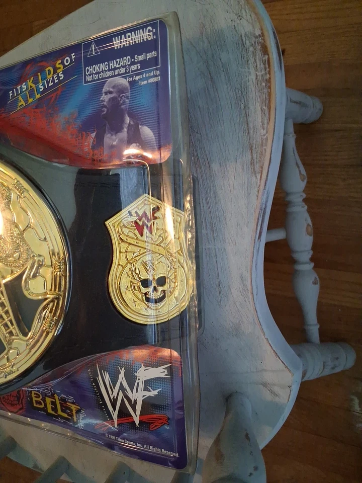 Cinturón de Campeonato de Espuma Calavera Fumar WWF Stone Cold Steve Austin Foto 4 de 4