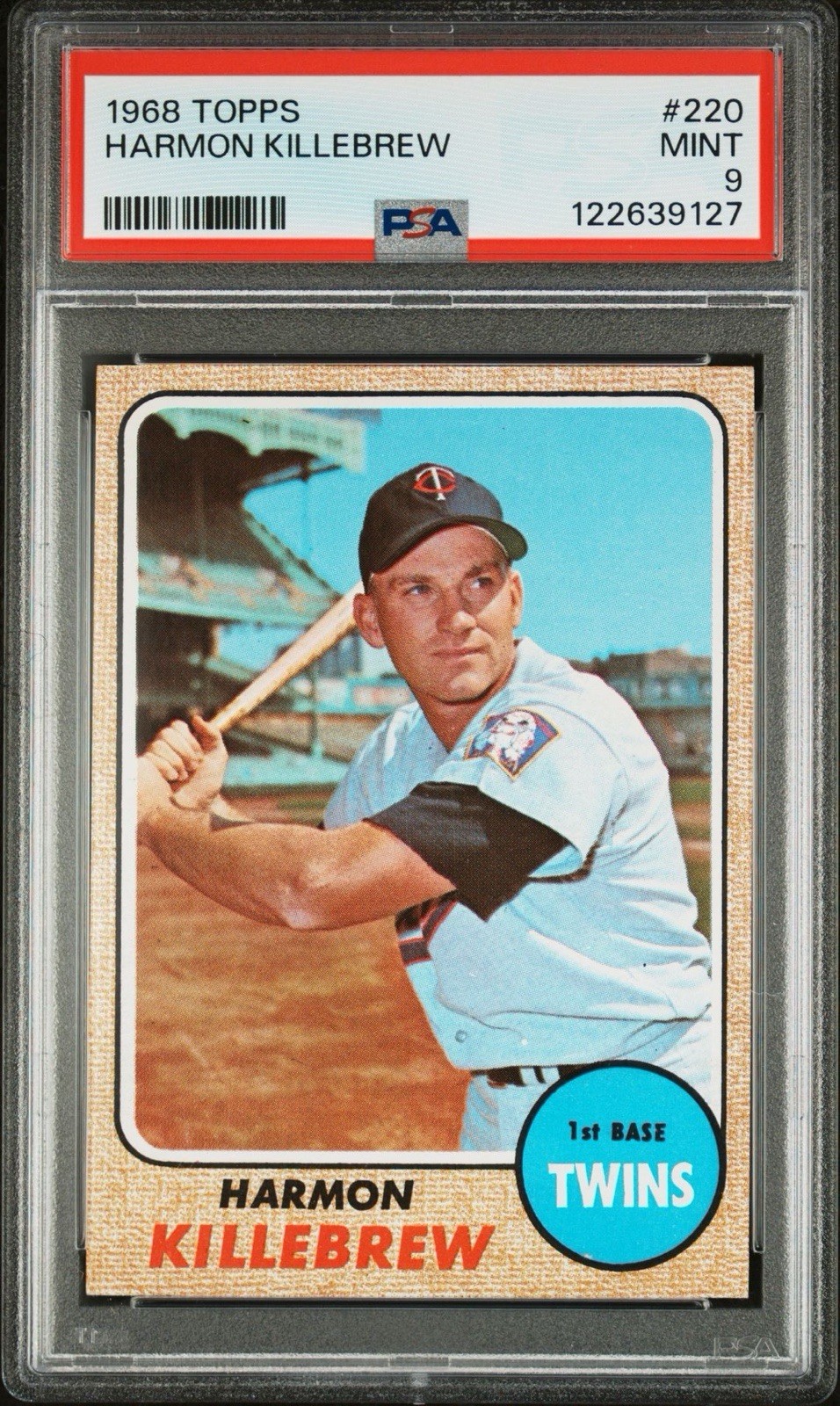 1968 Topps #220 Harmon Killebrew PSA 9
