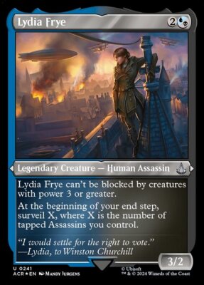MTG LYDIA FRYE 241 FOIL EXC - ETCHED LYDIA FRYE - ACR X EN - MAGIC