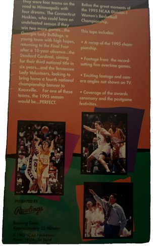 UCONN Women Huskies VHS Perfect & Behind the Scenes Vintage 1995 - Picture 6 of 6