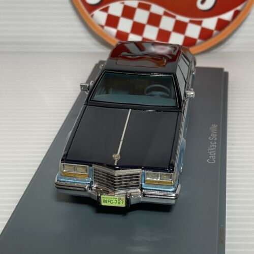 NEO 1/43 Cadillac Seville Dark Blue Light Blue 1981 Resin model muscle 43727 - Picture 4 of 16