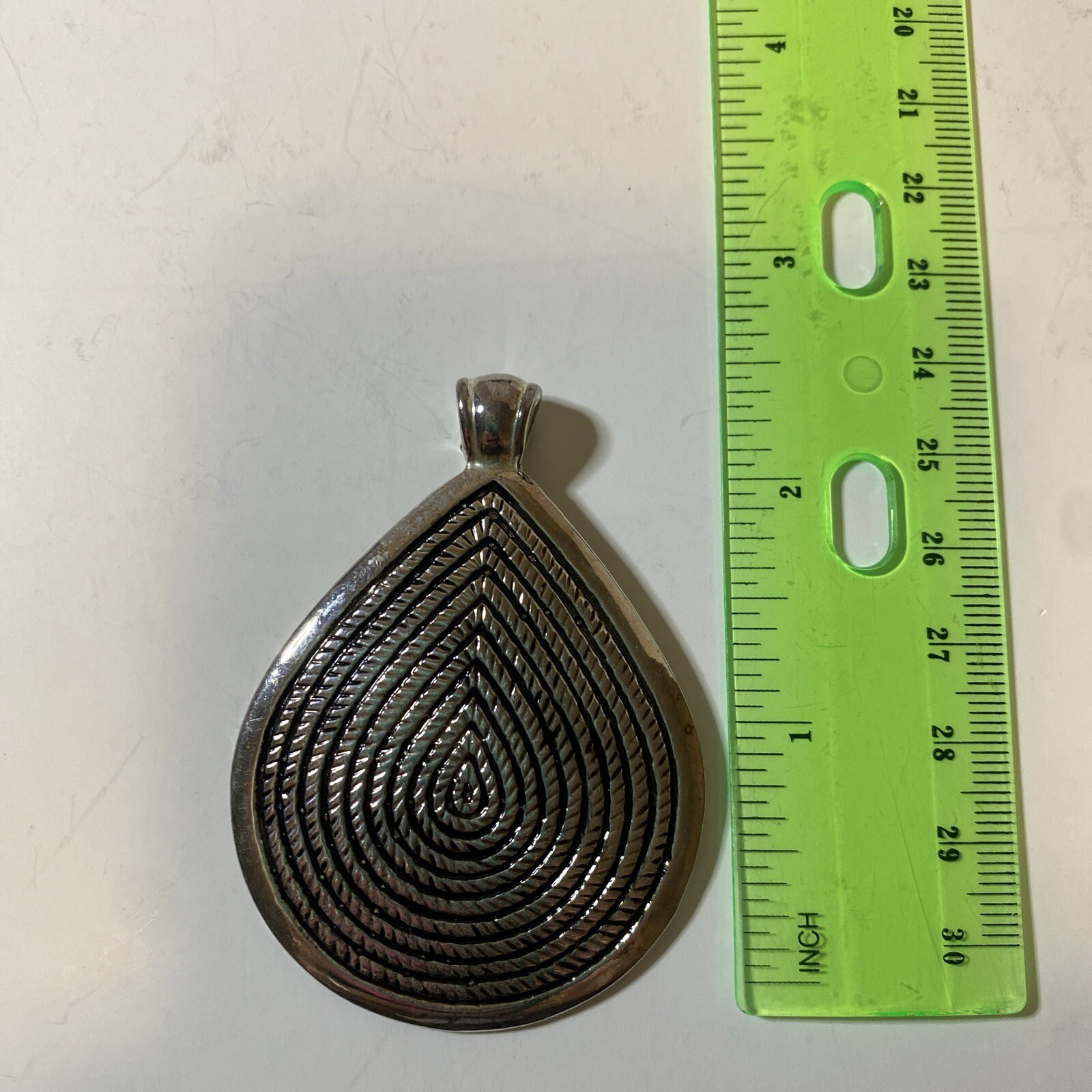 Plain Silver Handmade Pendant Solid 925 Sterling … - image 4