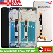 For Motorola Moto G Power 2021 XT2117 LCD Display Touch Screen Digitizer  Frame
