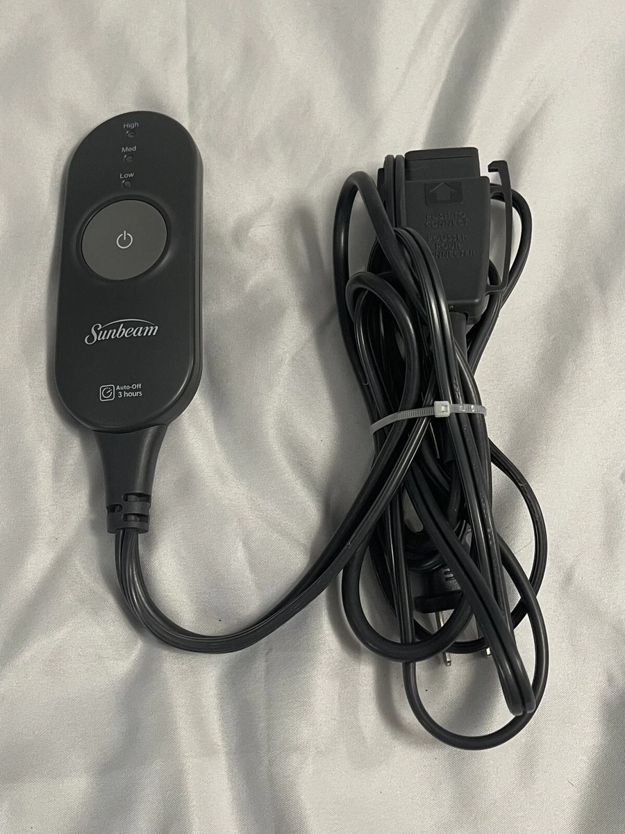 Sunbeam Style AA85 3-Prong Electric Heated Throw Blanket Controller Power  Cord | eBay