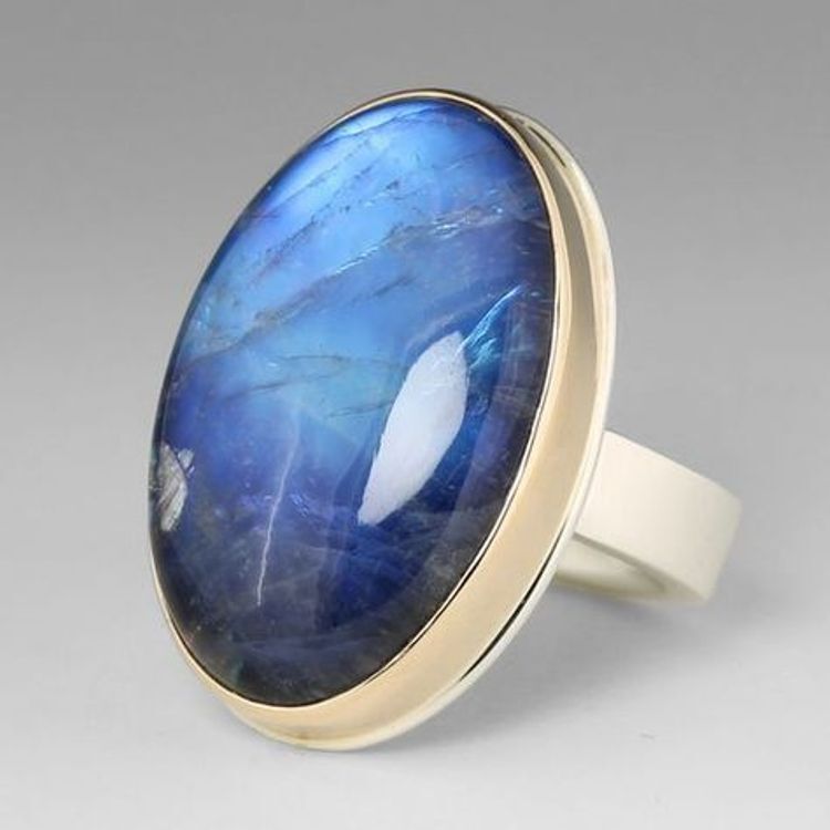 アクセサリー Vintage Silver Labradorite Ring 925 Sdcb4929599ed496c87257bc4b0a8e