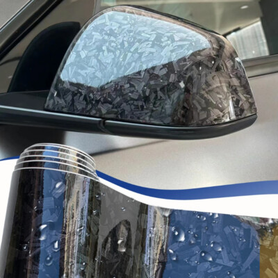 Car Carbon Fiber Film Glossy Forged Carbon Fiber Vinyl Foil Wrap