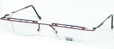 Vintage CHAI GT3 F3 BORDEAUX /OTHER EYEGLASSES GLASSES 41-26-140mm Italy NOTES 