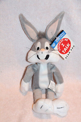 Details about   WB Buggs Bunny  Squeeze me I can talk 10"   MINT