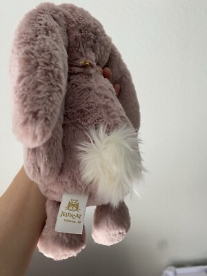 Jellycat Bashful Luxe Bunny Rosa (Medium) HTF Retired NWT | eBay