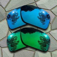 US Blue Jade Green Polarized Lenses Replacement For-Oakley Big Taco
