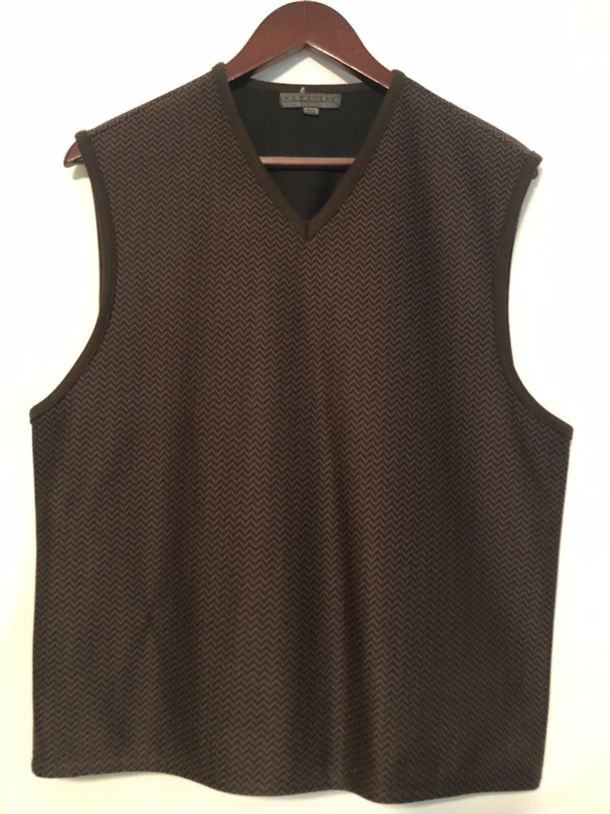 Vintage Mens Norma Della Legge Pull Over Vest Made in Italy SZ 50 New Boxer