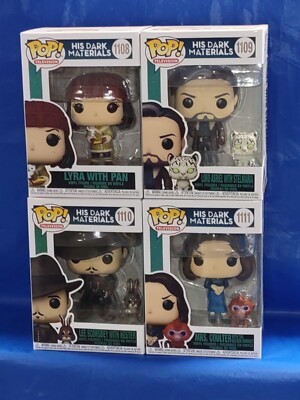 HIS DARK MATERIALS FUNKO POP VINYL FIGURES LYRA MRS COULTER ASRIEL SCORSBEY