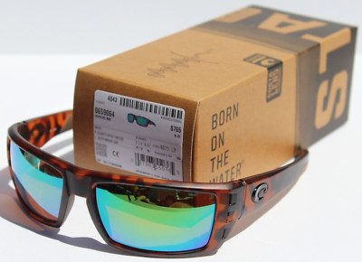 COSTA DEL MAR Rafael POLARIZED Sunglasses Matte Tortoise/Green Mirror 580P NEW