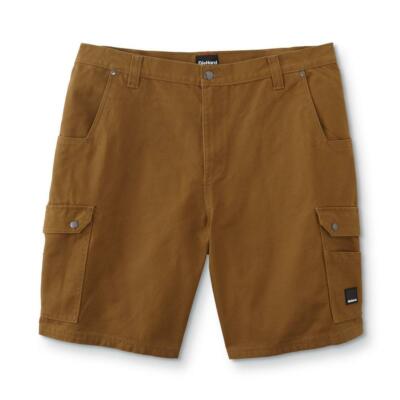DieHard Men's Big Tall Duck Canvas Cargo Shorts Size 48 Brown