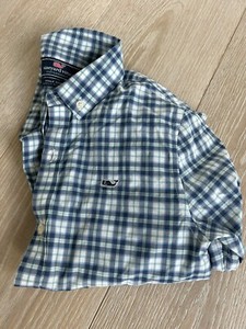 Boys Vineyard Vines Plaid buttondown size 7