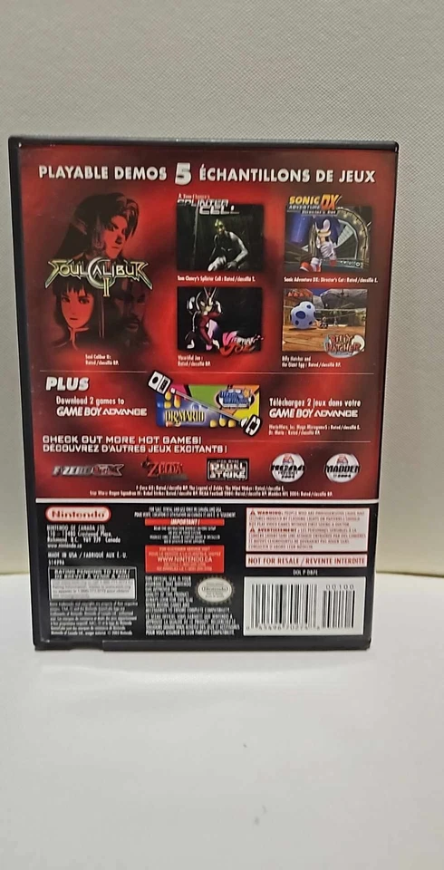 Nintendo GameCube Preview Disc Sonic Splinter Cell Billy Hatcher Complete - Image 2 of 3