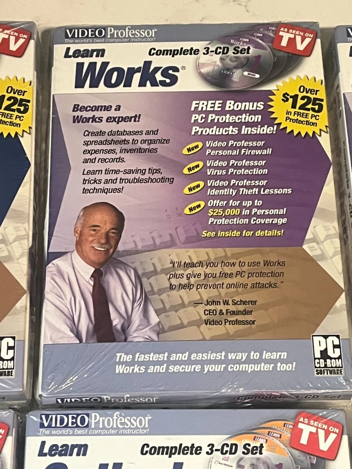 Lote de 9 Juegos de Software Video Profesor Aprendizaje PC CD-ROM Nuevos Sellados Foto 3 de 4