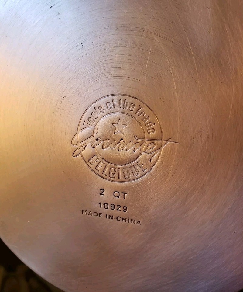 Belgique gourmet Tools Of The Trade 2 Qt Stainless Steel Saucepan w Lid