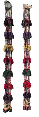 Pair of Very Large Yurt Tassels (Chachvan) Uzbekistan Early 20th century