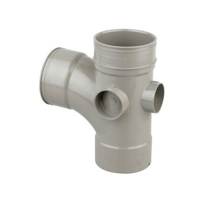 Wavin Osma Solvent Weld 92 Grad Einzelabzweigrohr 110 mm (4'') 4S490E in oliv