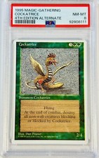 MTG Cockatrice Alternate 4th Edition Regular Rare PSA 8