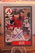 2022 Topps - 1987 Topps Baseball Autograph Black #87BA-SBE Seth Beer 82/199