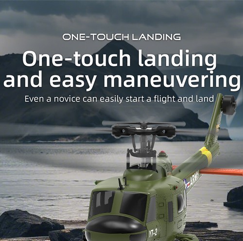 YUXIANG F07 UH-1 2.4G 6CH 6-Achsen Gyro Optical Flow Positioning RC Hubschrauber - Bild 15 von 24